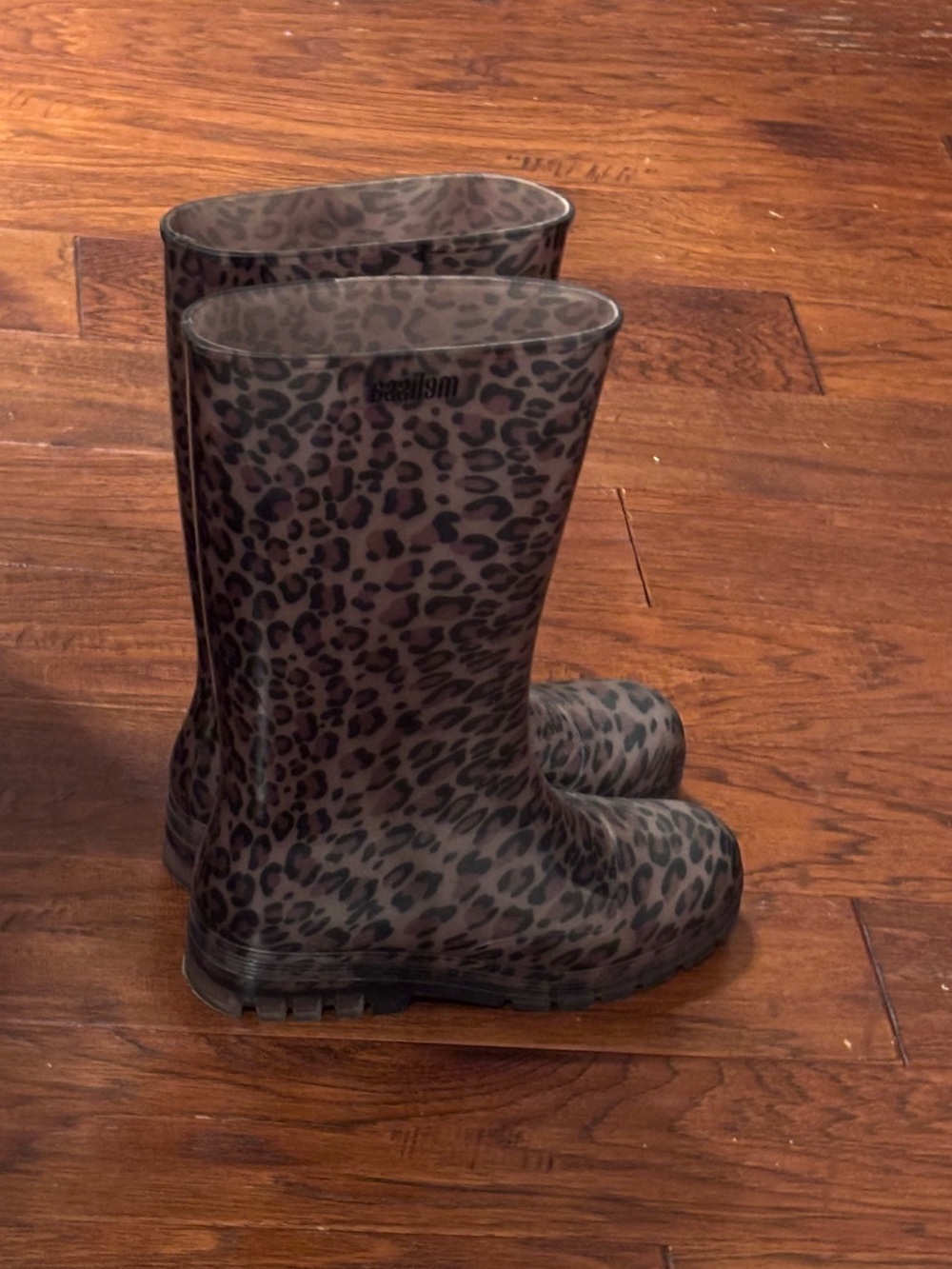 Melissa Leopard rain boots